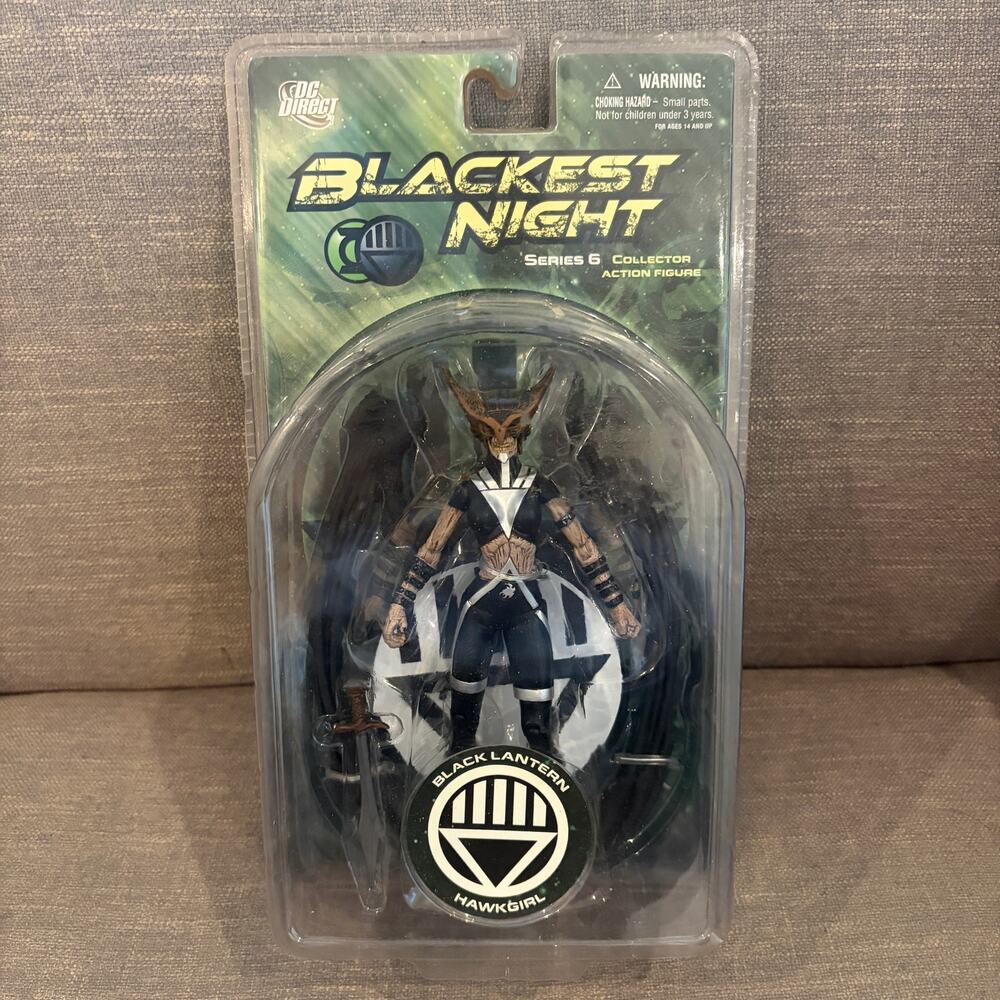 DC DIRECT Blackest Night Series 6 Black Lantern Hawkgirl Action Figure NEW